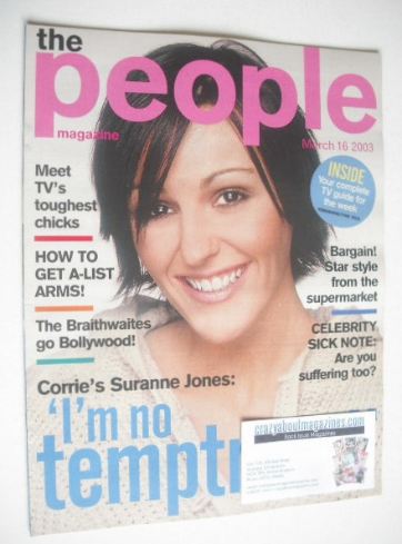The People magazine - 16 March 2003 - Suranne Jones cover
