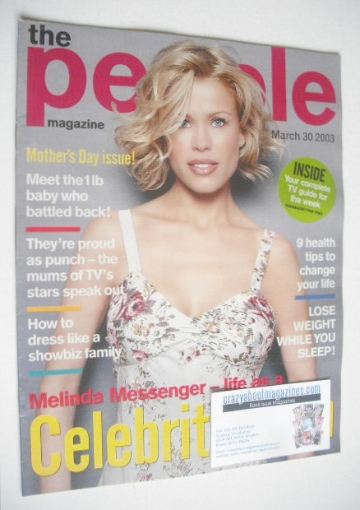 The People magazine - 30 March 2003 - Melinda Messenger cover