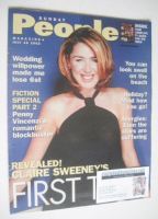 <!--2002-07-28-->Sunday People magazine - 28 July 2002 - Claire Sweeney cover