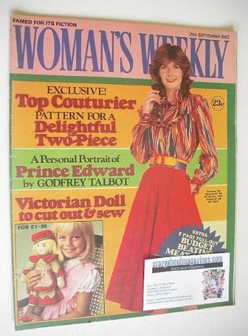 <!--1982-09-25-->Woman's Weekly magazine (25 September 1982 - British Editi