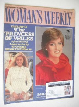 Woman's Weekly magazine (26 June 1982 - Princess Diana cover)