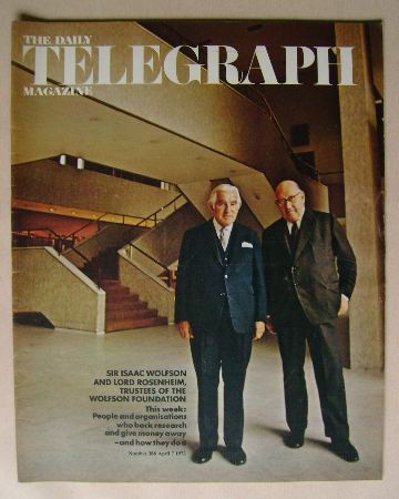 The Daily Telegraph magazine - Sir Isaac Wolfson and Lord Rosenheim cover (7 April 1972)