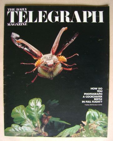 The Daily Telegraph magazine - Cockchafer Beetle cover (6 October 1972)