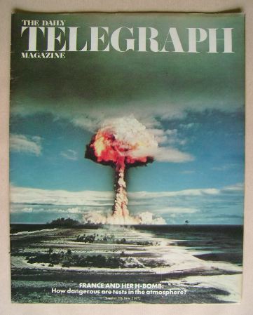The Daily Telegraph magazine - France And Her H-Bomb cover (2 June 1972)