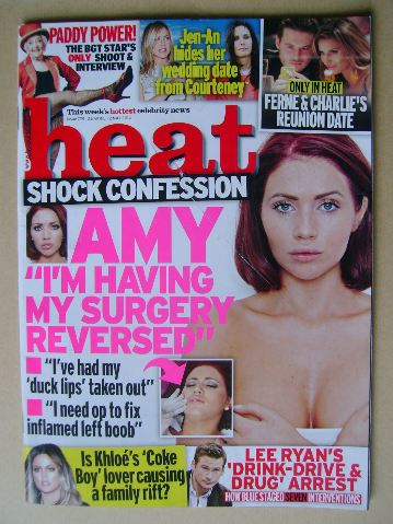 <!--2014-04-26-->Heat magazine - Amy Childs cover (26 April - 2 May 2014)