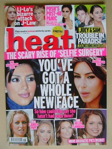 Heat magazine - You've Got A Whole New Face cover (3 - 9 May 2014)