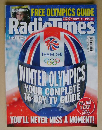 Radio Times magazine - Winter Olympics cover (8-14 February 2014)