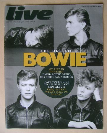 Live magazine - David Bowie cover (22 June 2008)