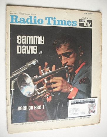 <!--1968-06-08-->Radio Times magazine - Sammy Davis Jr cover (8-14 June 196