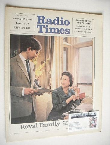<!--1969-06-21-->Radio Times magazine - Prince Charles and The Queen cover 