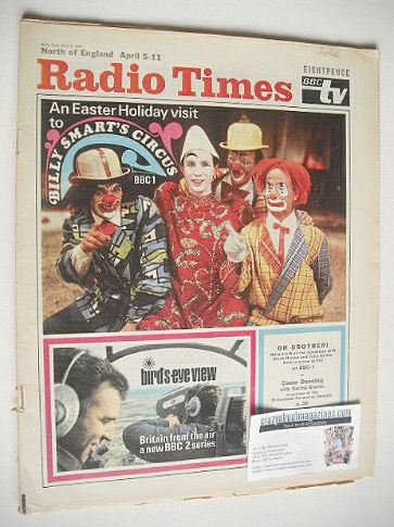 <!--1969-04-05-->Radio Times magazine - Billy Smart's Circus cover (5-11 Ap