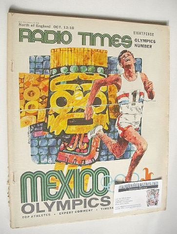 <!--1968-10-12-->Radio Times magazine - Mexico Olympics cover (12-18 Octobe