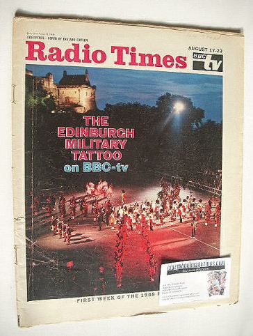 <!--1968-08-17-->Radio Times magazine - The Edinburgh Military Tattoo cover