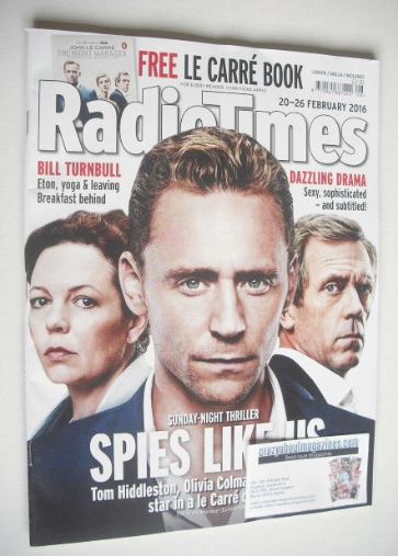 <!--2016-02-20-->Radio Times magazine - The Night Manager cover (20-26 Febr