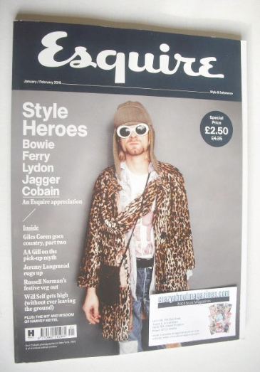 Esquire magazine - Kurt Cobain cover (January/February 2016)