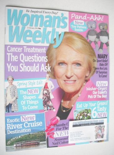 <!--2016-02-23-->Woman's Weekly magazine (23 February 2016 - Mary Berry cov