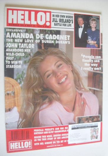 Hello! magazine - Amanda de Cadenet cover (12 May 1990 - Issue 102)