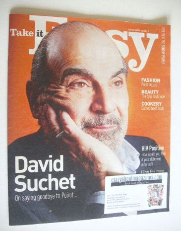 Take It Easy magazine - David Suchet cover (10 November 2013)
