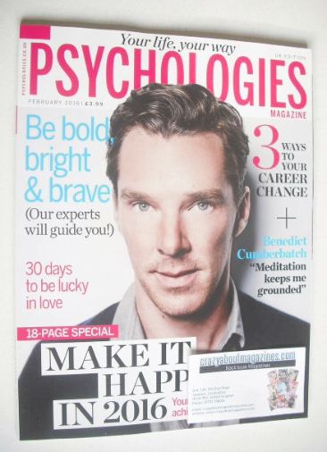 <!--2016-02-->Psychologies magazine - February 2016 - Benedict Cumberbatch 