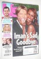 <!--2016-02-01-->US Weekly magazine - 1 February 2016 - David Bowie & Iman cover