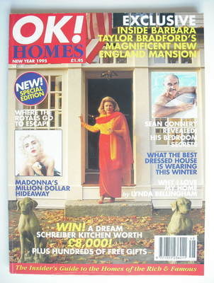 OK! Homes magazine - Barbara Taylor Bradford cover (New Year 1995)
