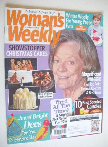 Woman's Weekly magazine (17 November 2015 - Maggie Smith cover)