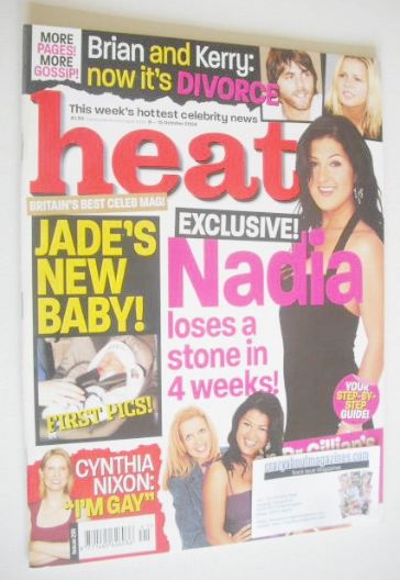 Heat magazine - Nadia Almada cover (9-15 October 2004 - Issue 291)