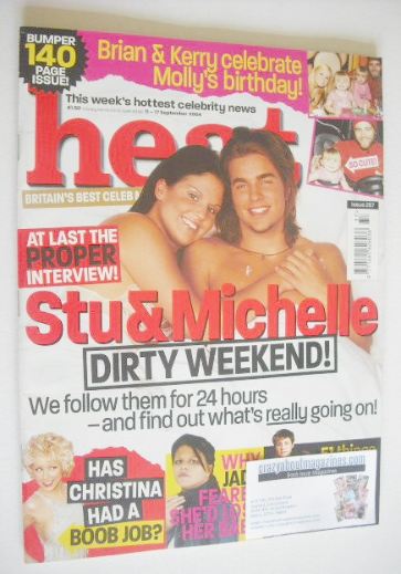 <!--2004-09-11-->Heat magazine - Michelle Bass and Stuart Wilson cover (11-