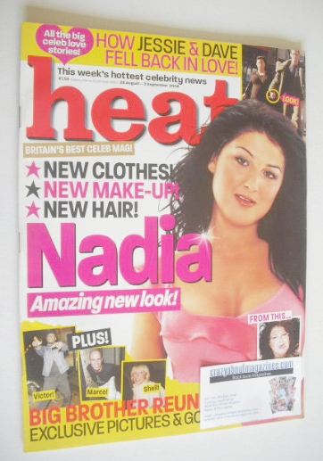 Heat magazine - Nadia Almada cover (28 August - 3 September 2004 - Issue 285)