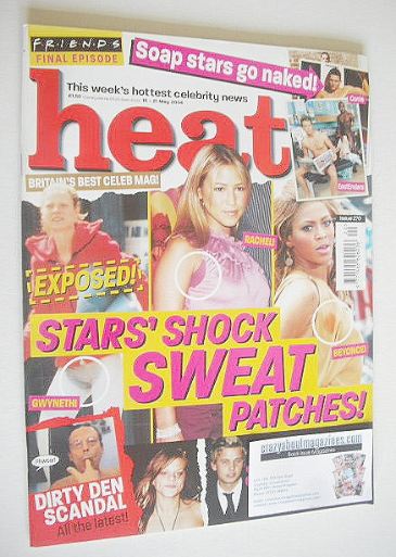 Heat magazine - Stars' Shock Sweat Patches! cover (15-21 May 2004 - Issue 270)