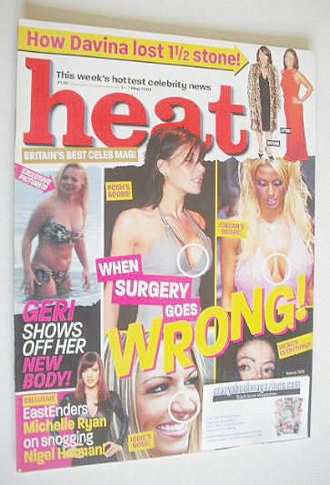 <!--2004-05-01-->Heat magazine - When Surgery Goes Wrong! cover (1-7 May 20