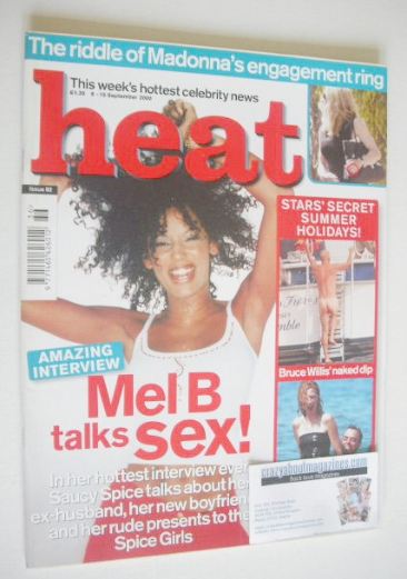 Heat magazine - Mel B cover (9-15 September 2000 - Issue 82)