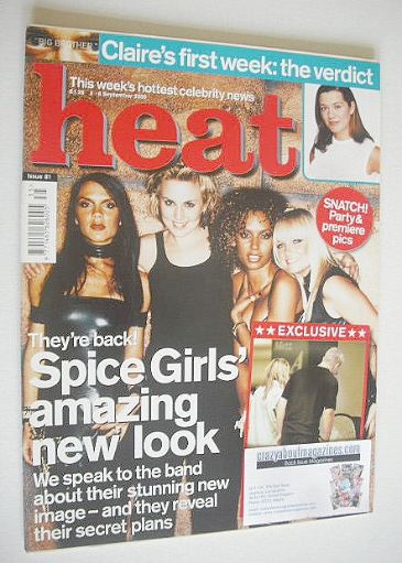 <!--2000-09-02-->Heat magazine - The Spice Girls cover (2-8 September 2000 