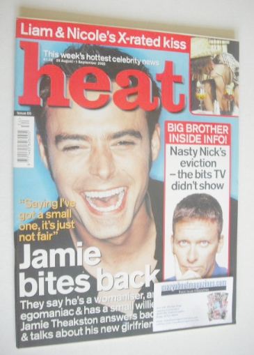 Heat magazine - Jamie Theakston cover (26 August - 1 September 2000 - Issue 80)