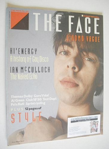 The Face magazine - Ian McCulloch cover (August 1984 - Issue 52)