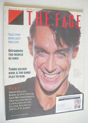 The Face magazine - Iggy Pop cover (December 1986 - Issue 80)