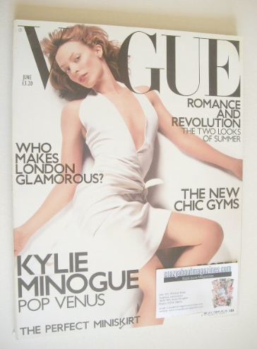 British Vogue magazine - June 2001 - Kylie Minogue cover