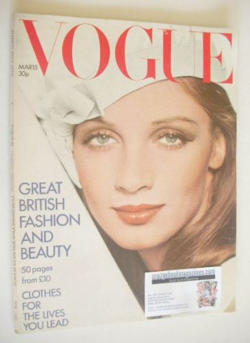 British Vogue magazine - 15 March 1973