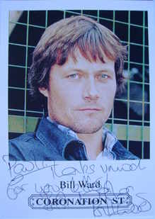 Bill Ward autograph (ex Coronation Street actor)