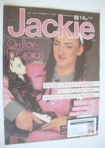 Jackie magazine - 17 December 1983 (Issue 1041 - Boy George cover)