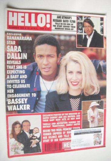 <!--1991-04-13-->Hello! magazine - Sara Dallin cover (13 April 1991 - Issue