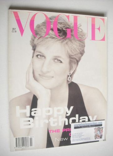 British Vogue magazine - July 1994 - Princess Diana cover