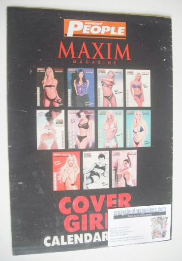 Sunday People Maxim magazine - Cover Girls Calendar 2000
