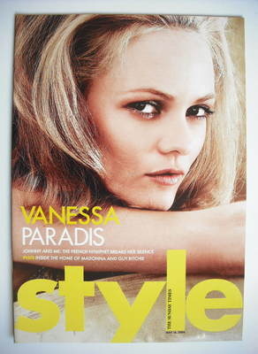 <!--2004-05-16-->Style magazine - Vanessa Paradis cover (16 May 2004)