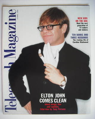 <!--1995-04-08-->Telegraph magazine - Elton John cover (8 April 1995)
