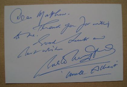 Buster Merryfield autograph (hand-signed Only Fools and Horses cast card)