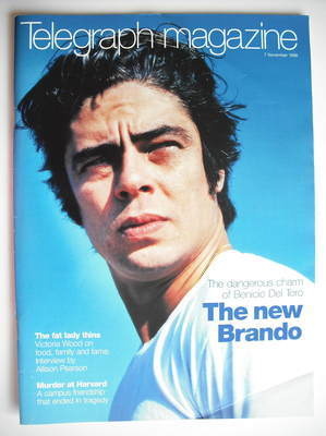 Telegraph magazine - Benicio Del Toro cover (7 November 1998)