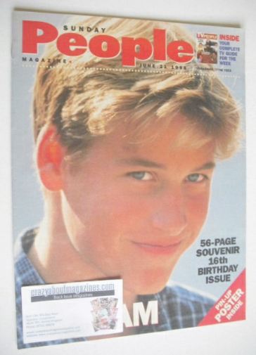 <!--1998-06-21-->Sunday People magazine - 21 June 1998 - Prince William cov