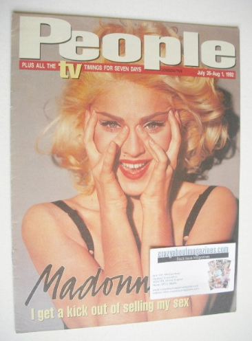 <!--1992-07-26-->People magazine - 26 July 1992 - Madonna cover