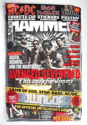 Metal Hammer magazine - Avenged Sevenfold cover (July 2010)
